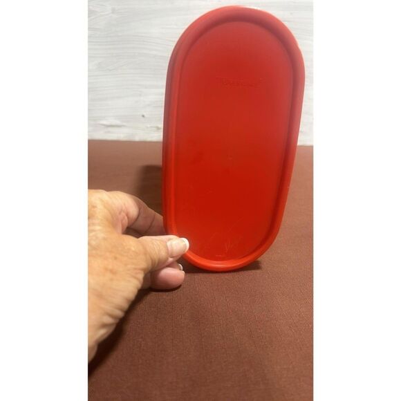 Vintage Tupperware 1615 Modular  12 1/4 cups Red lid - Picture 2 of 4